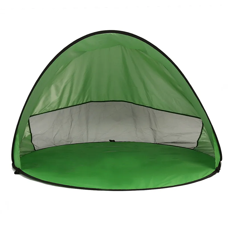 Newest Large Green Beach Tent with UV Protection Fully Automatic