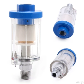 

New Inline 1/4'' Air Oil Water Separator Filter for Compressor Spray Paint Gun New Drop ship LS'D Tool