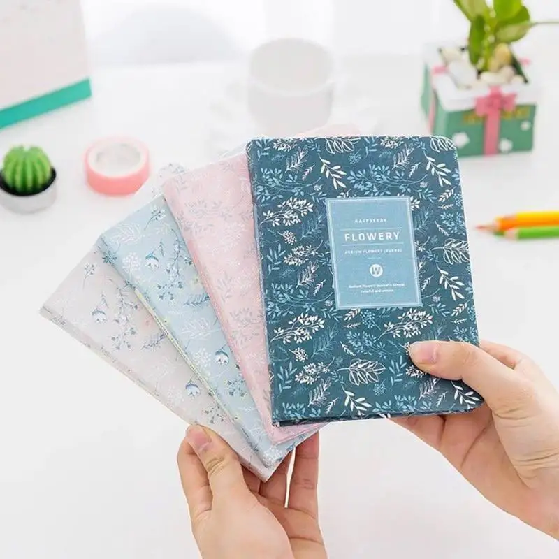

2019 Korean Kawaii Retro Flower Schedule Yearly Diary Weekly Monthly Daily Planner Organizer Paper Notebook Notepad