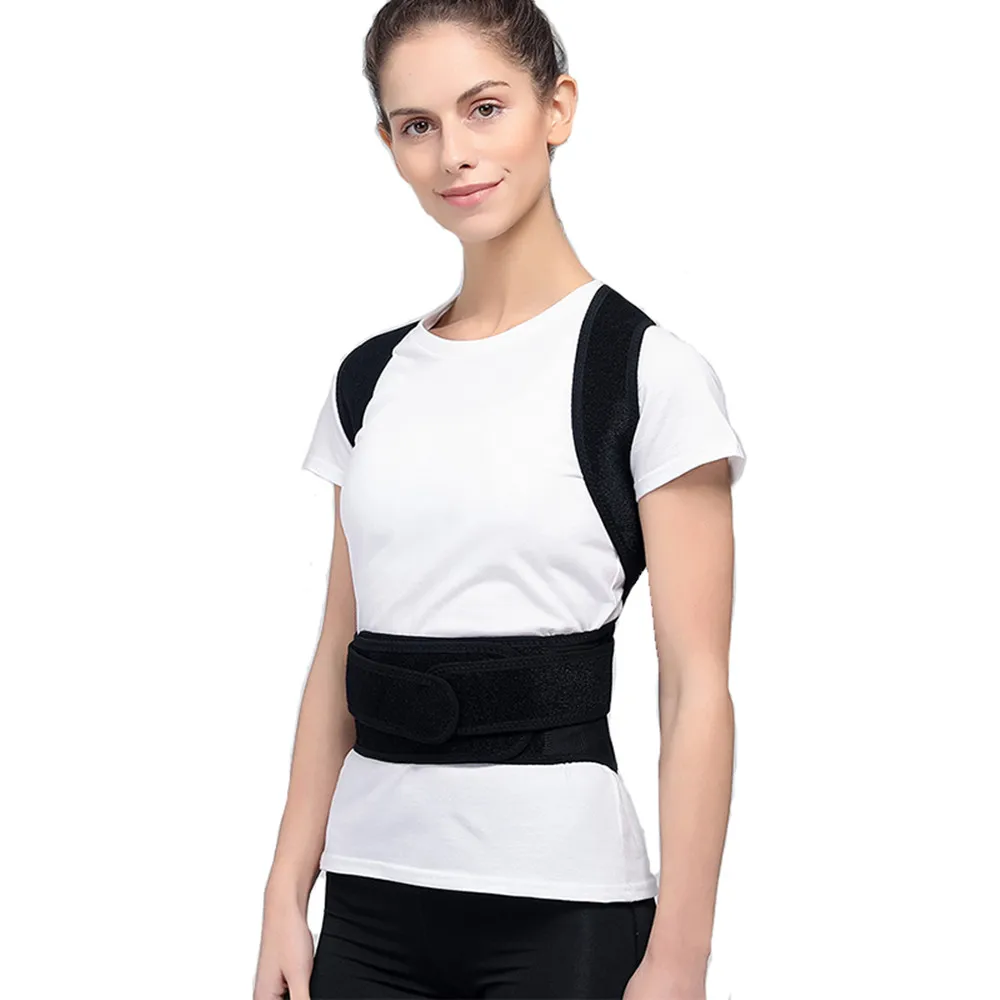 Trainer para o Alinhamento da Coluna Cinto de Dor Postura Corrector Ajustável Voltar Straightener Confortável Vertebral & Apoio Nas Costas 20 Beleza e saúde