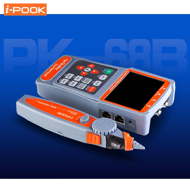 

3.5" LCD CVBS Analog Camera CCTV Tester Monitor Video Audio PTZ DC 12V 5V Out UTP RJ45 Cable Test with Optical Power Meter