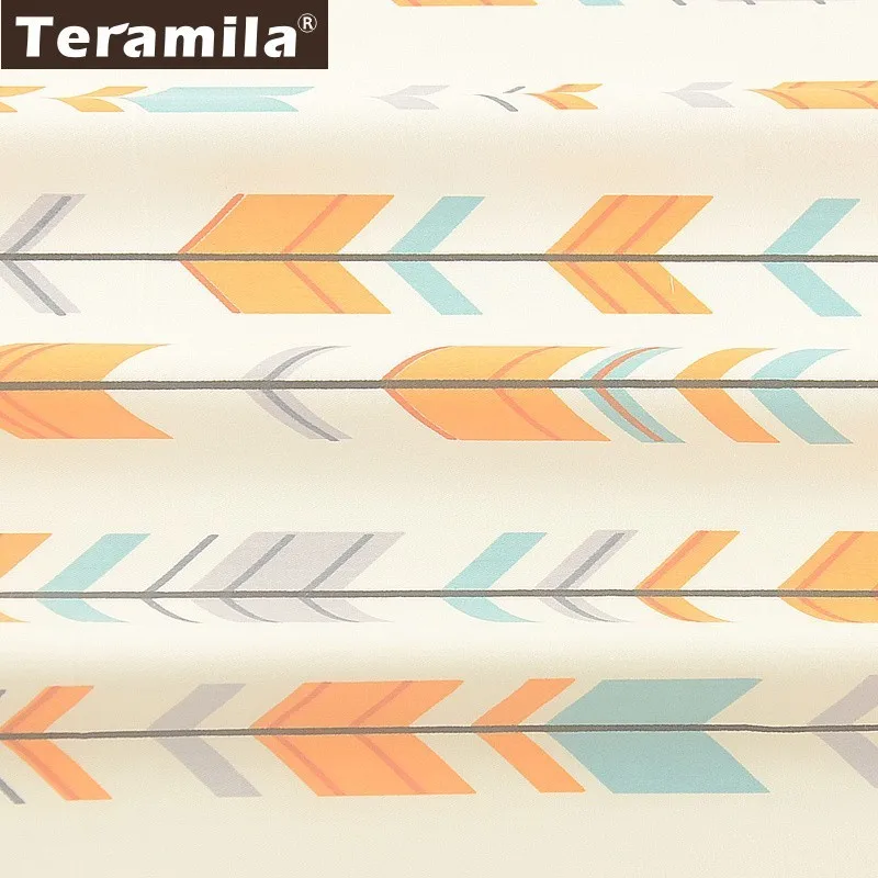 Teramila стрела дизайн хлопок саржевая ткань метр Telas Tissus DIY одеяла лоскутное простыня шторы детское платье Домашний текстиль