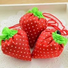 Новые Красивые портативные складные Роскошные вместительные сумки клубничного цвета для отдыха эко без молнии портативные сумки подарок