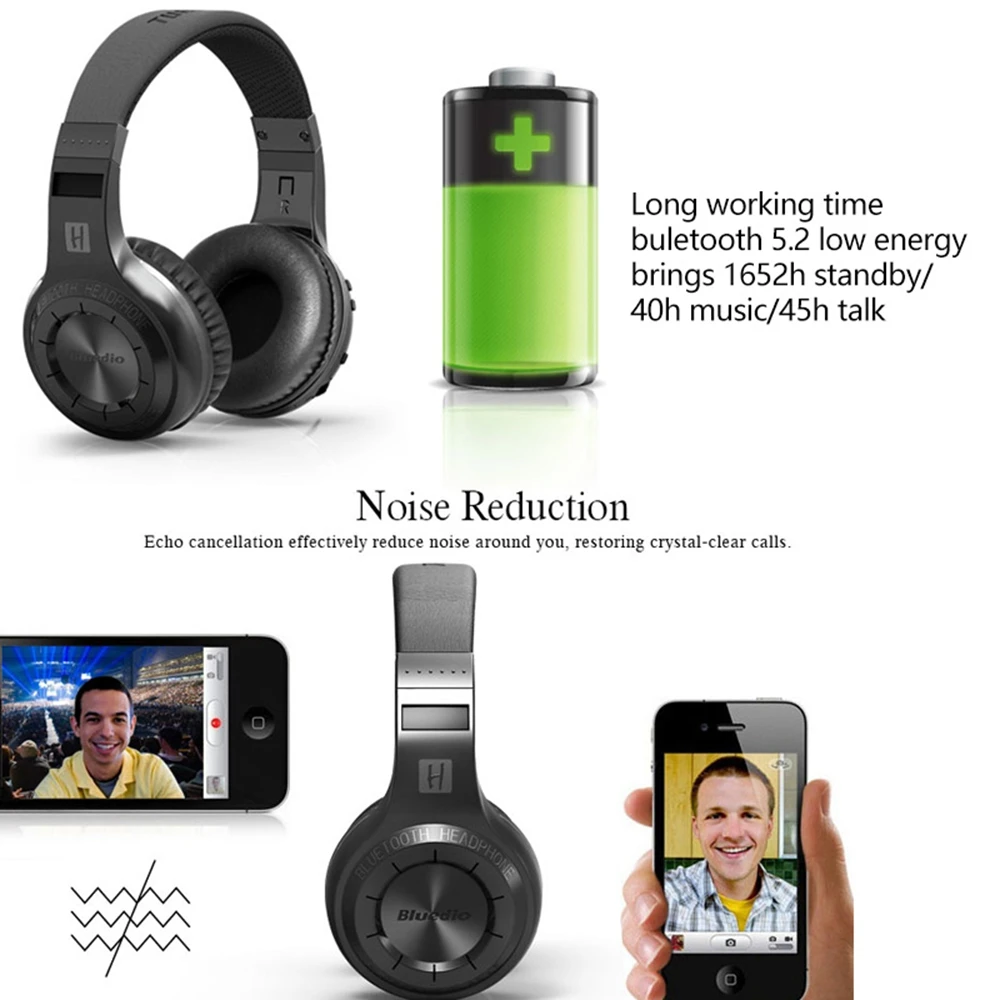 Bluedio HT Bluetooth Headset,Bluetooth Wireless 4. 1 Stereo Gaming High-fidelity Music Earphones Earphones Headset with Mic