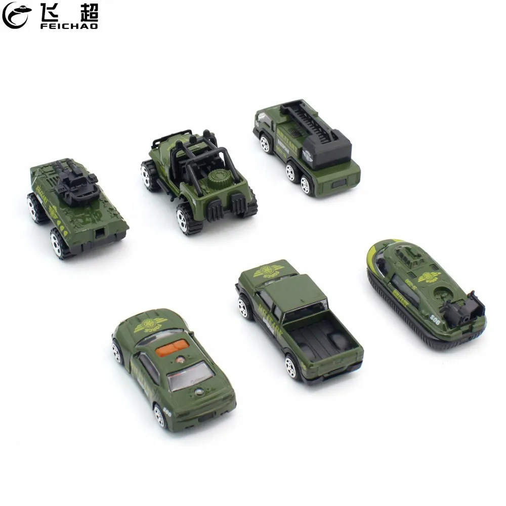 Feichao 6 шт. масштаб 1:64 мини-автомобиль из сплава детская игрушка коллекция литых