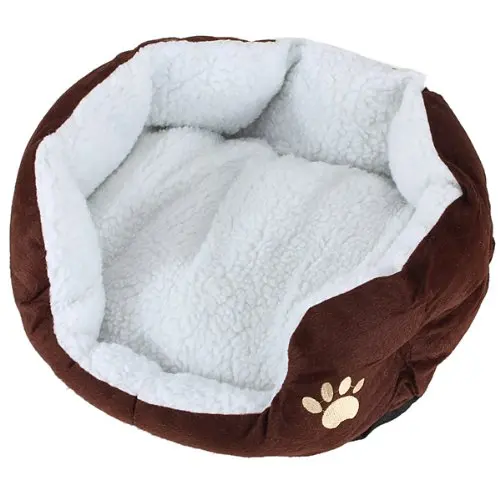 

Cart Basket Niche removable cushion House Bed For Dog Cat Pet Size S 46*42*15cm COFFE