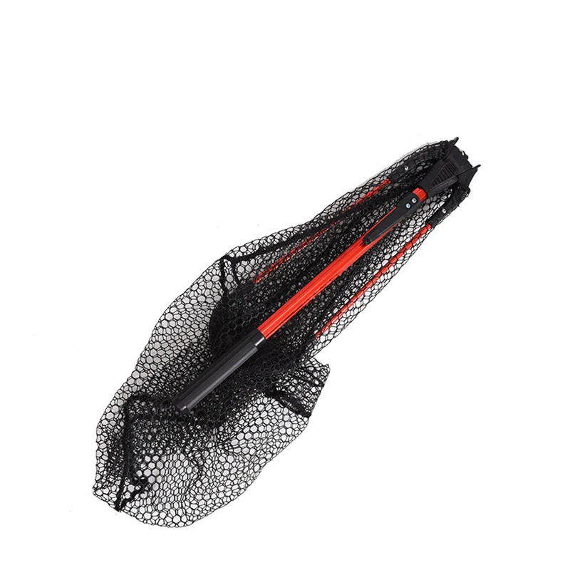 Foldable Triangle Net Aluminum Alloy Pole Fly Fishing Brail Folding Landing Net Tackle Fishing Accessories Gear jooyoo