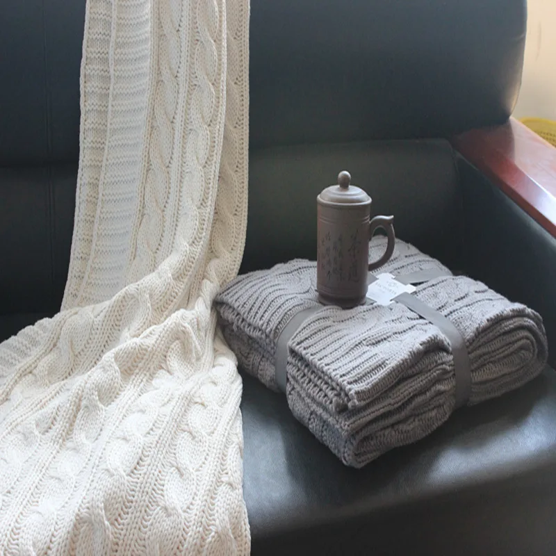 130*170 см, полное цветочное трикотажное одеяло для дивана \ украшение \ кондиционер одеяло