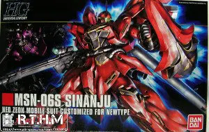 Bandai 1/144 HGUC 116 MSN-06S Sinanju Scale Model Gundam Model Kit