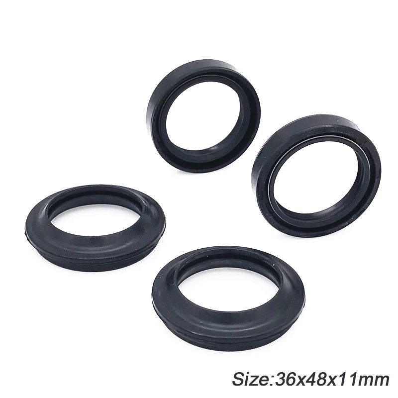 

36x48x11mm Front Fork Damper Oil Seal and Dust Seal for XR200R EX250 EN450 EN500 EX500 KZ550 KZ750 YZ125 36X48 DT250 XT250