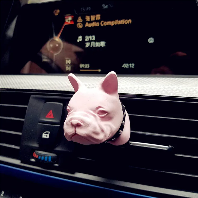 Cartoon-French-bulldog-Automobile-Outlet-Perfume-Clip-Diamond-Air-Conditioner-Mouth-Clamp-Upscale-Cute-Car-Perfume-42