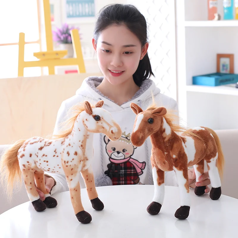 30-60 см имитация лошади плюшевые игрушки милые укомплектованные животные Зебра Кукла Мягкая Реалистичная лошадь игрушка Дети подарок на день рождения украшение дома