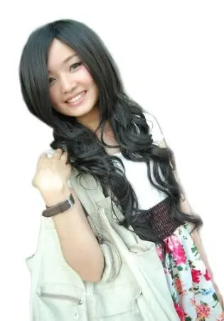 free shiping Fashion &amp Beautiful Long Face Frame wave Ladies Wig |