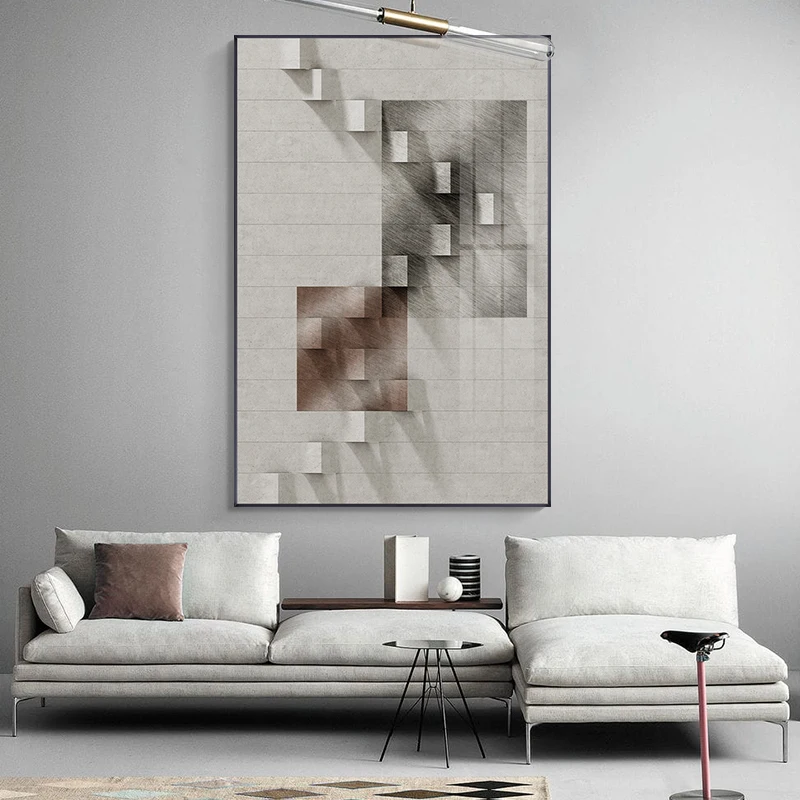 

Abstract Advanced gray Canvas Paintings Art Wall Pictures For Living Room Fashion Industrial style Home Decor Poster And Prints