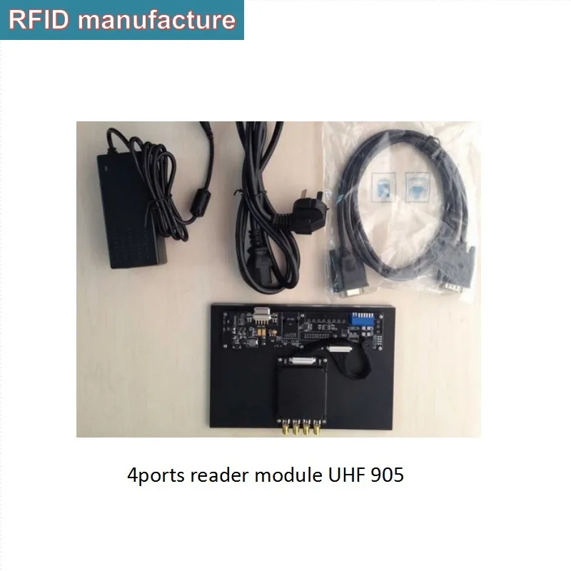 

860-928MHz multi RFID tags 4 Channel impinj fixed uhf rfid reader module with development board TCP/IP ethernet rs232 interface