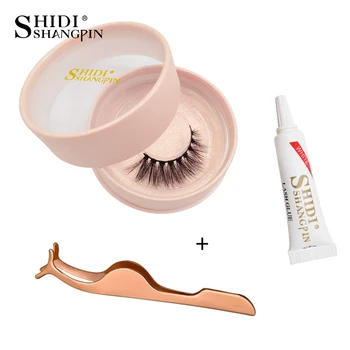 

SHIDISHANGPIN mink eyelashes natural long 3d mink lashes glue false eyelashes glue for eyelash extensions tweezers cilios kit