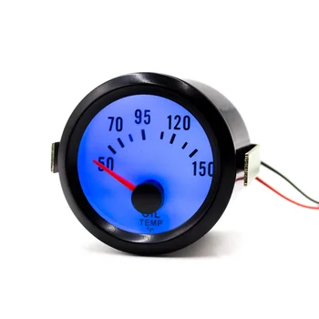 

CNSPEED 2"52mm Car Auto Oil temp Gauge 50-150Celsius 12V Car Oil Temperature Gauge with Sensor Blue LED Auto Car Gauge YC100013