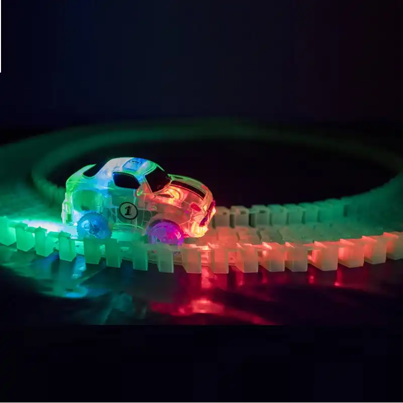 glow in the dark car track