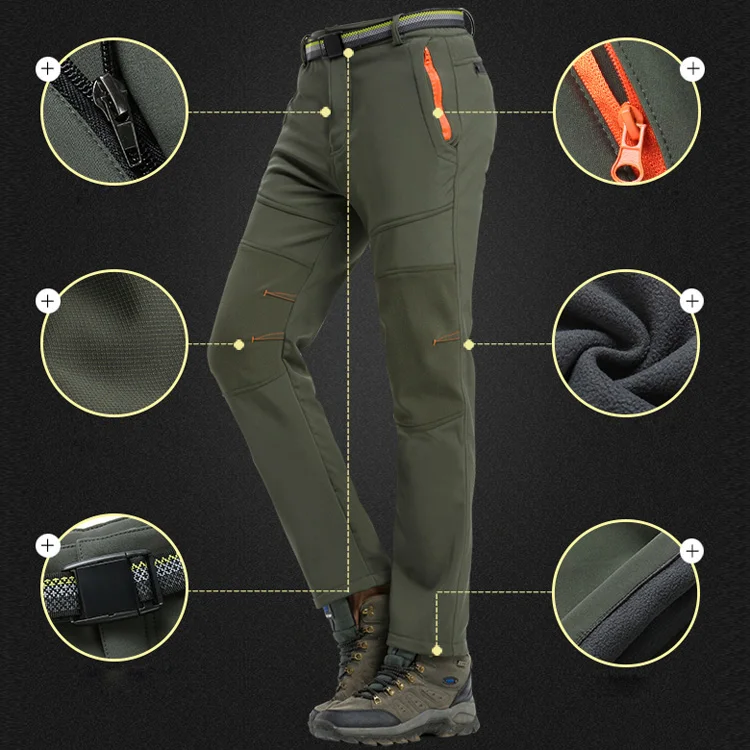 LoClimb invierno Cálido impermeable pantalones de las mujeres de los hombres escalada Trekking deportes pantalones Camping esquí Softshell de lana pantalones de senderismo AM336 LoClimb invierno Cálido impermeable pantalones de las mujeres de los hombres escalada Trekking deportes pantalones Camping esquí Softshell de lana pantalones de senderismo AM336