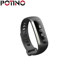 Potino M2P Смарт-фитнес браслет нажмите сообщение 0.96 «oled браслет Приборы для измерения артериального давления сердечного ритма Мониторы крови кислородом PK Miband2