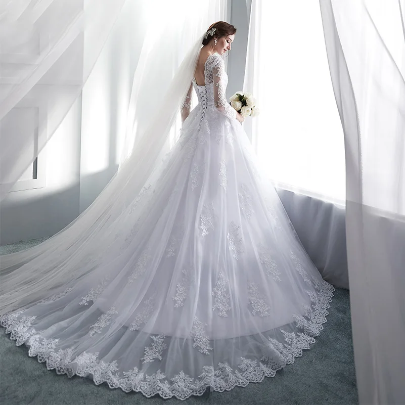 Ryanth-Robe-De-Mariage-Vintage-Long-Sleeve-Lace-Wedding-Dress-2018-A-line-Vestido-De-Noiva (2)