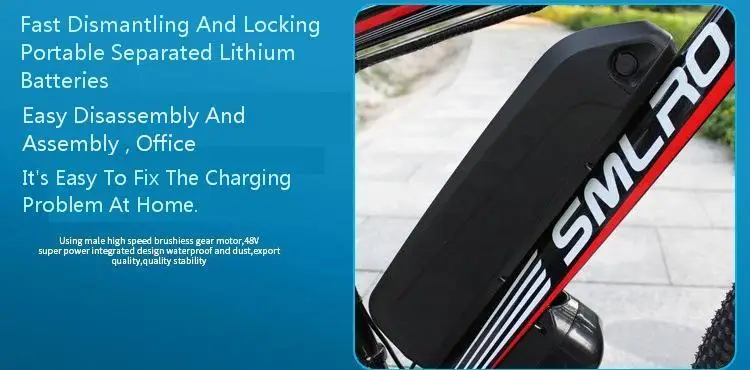 Perfect Smlro Lithium Battery Mountain Electric Bike Bicycle 26 Inch 48V 15AH 350W 27 Speed Ebike potencia Bicicleta Electrica rockwheel 11 Perfect Smlro Lithium Battery Mountain Electric Bike Bicycle 26 Inch 48V 15AH 350W 27 Speed Ebike potencia Bicicleta Electrica rockwheel 11