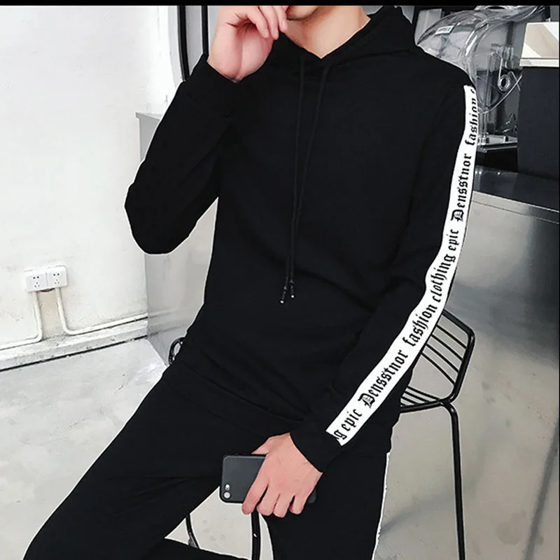 2 Piece Tracksuit Men hoodies With Long pants Long Sleeve Casual Jogger Set Spring Fashion Animal Sweat Suit Men Plus Size