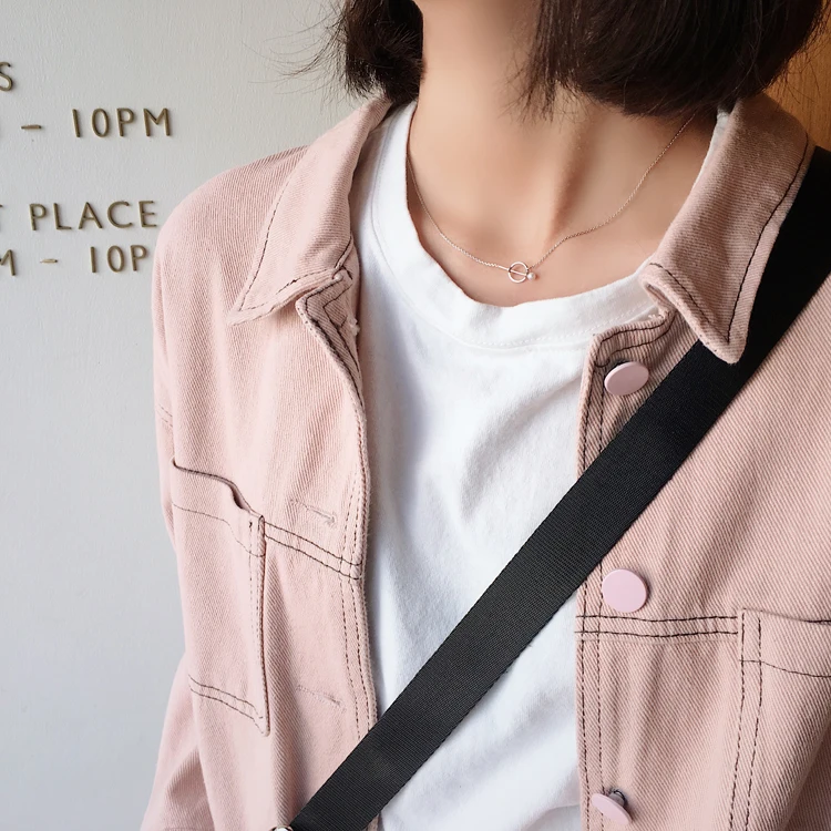 Куртки Для женщин однотонные Однобортный универсальные свободные полной длины корейский стиль Для женщин s джинсовая Harajuku Лидер продаж, кофта и удобные - Цвет: pink