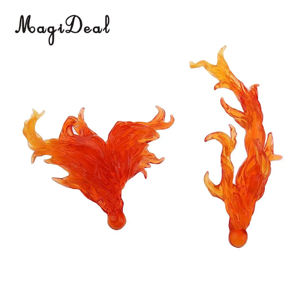 MagiDeal DIY Burning Flame Effect Action Figure Display Stand for Gundam Anime TV Movie Lovers Home Table Ornament Toy