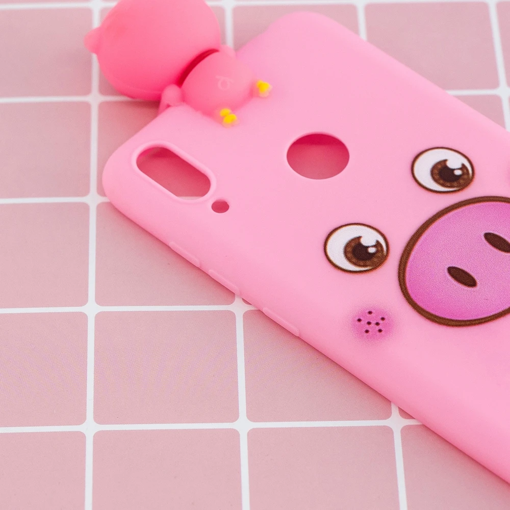 Etui Huawei Y5 Y6 Y7 Y9 Prime Cases 3D Kawaii Panda Unicorn Silicon Cover on for Funda Huawei Y5 Y6 Y7 Y9() Phone Case