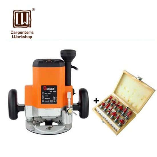 

2200w Woodworking Engraving Machine with 12 Pcs Popular Router Bits