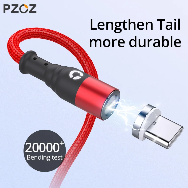 PZOZ Micro USB Магнитный кабель Тип C магнит Быстрая зарядка зарядное устройство Microusb USB C Тип c для iPhone X Xs кабели для мобильных телефонов данных