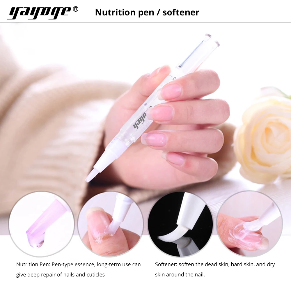 

yayoge Soften Treatment Oil 1PC 10ml Flower Fruit Nutrition Pen Moisturizing Cuticle Nail