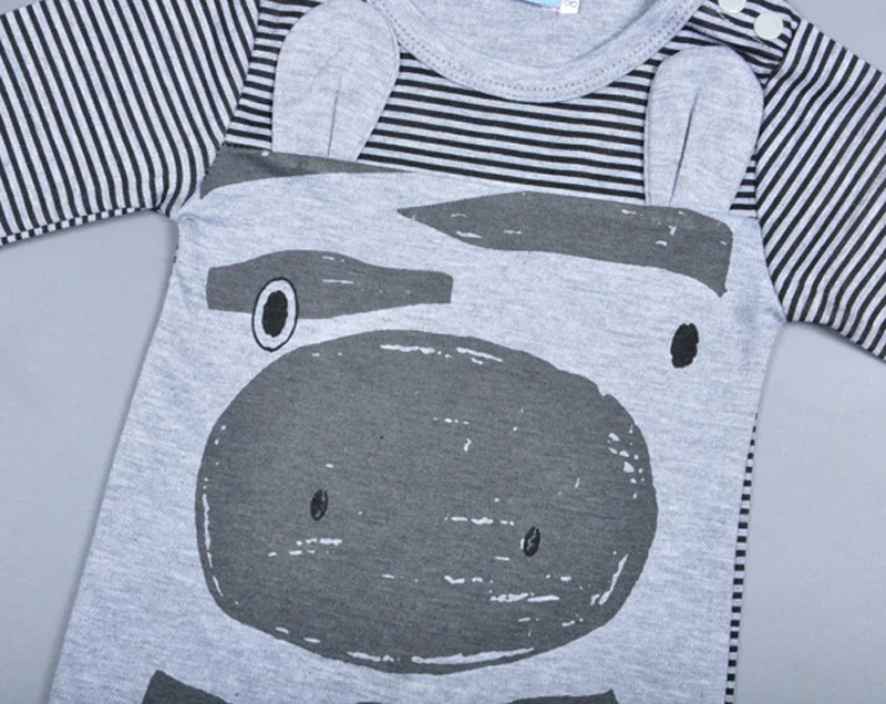 2017 Autumn Clothes Boy Baby Rompers Cartoon Cow Pattern Jumpsuit+Cap Stripe Rompers Brand Newborn Long Sleeve Clothing Girls HTB1OyLVQXXXXXbcapXXq6xXFXXXb - 2017 Autumn Clothes Boy Baby Rompers Cartoon Cow Pattern Jumpsuit+Cap Stripe Rompers Brand Newborn Long Sleeve Clothing Girls