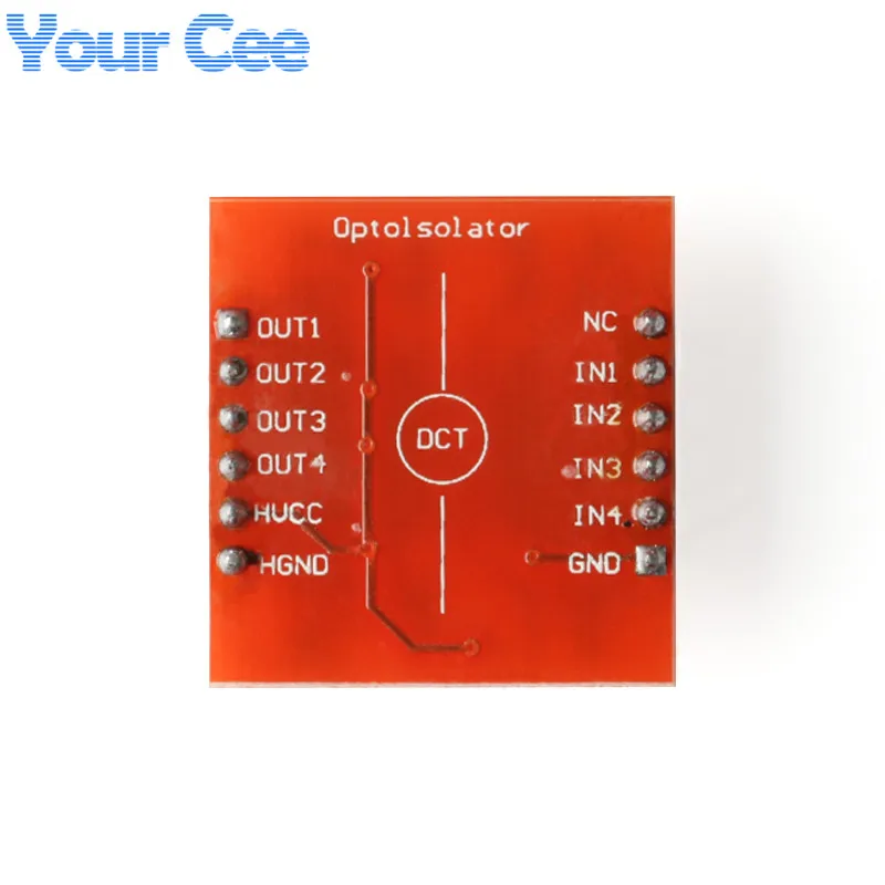 TLP281 4-Channel Opto-isolator Module Optocoupler Module Optocoupler Isolation High and Low Level Expansion Board for Arduino  (5)