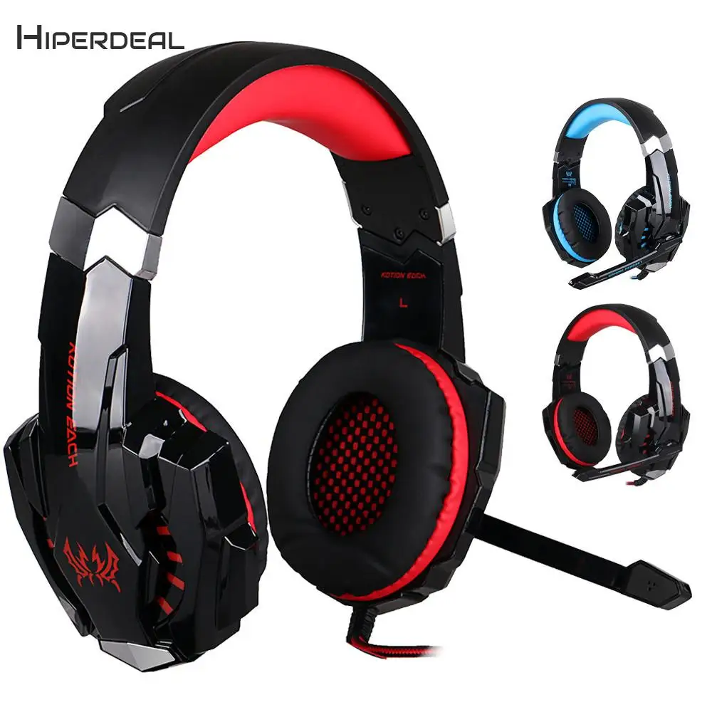 

G9000 Master Professional Game Headphone Stereo Gaming Headphone Computer Game Headset MIC LED Light Activity Noice Cancel BAY13