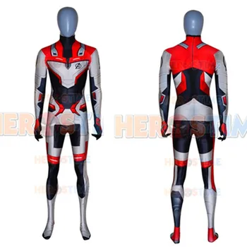 

2019 New Avengers Endgame Quantum Realm Cosplay Costume Printed Superhero Zentai Bodysuit Suit Jumpsuits Can custom made