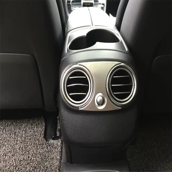 

WELKINRY car auto cover For Benz E-Class 2016 2017 2018 ABS chrome rear tail seat armrest air conditioning outlet air vent trim