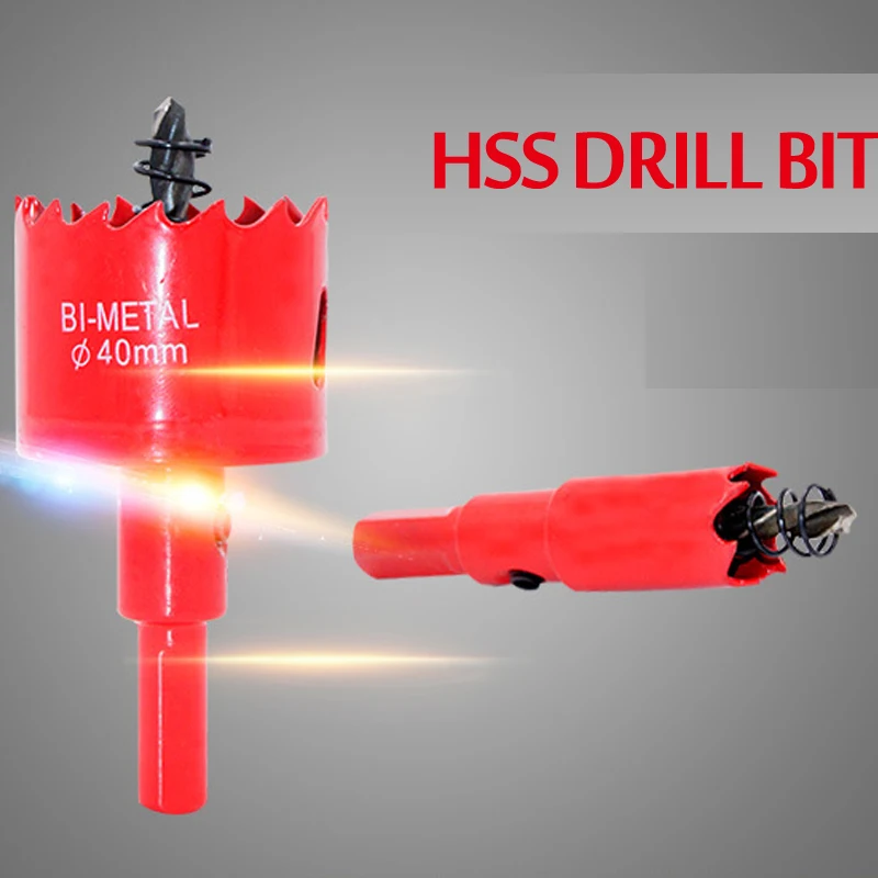 M42 16-200mm HSS Steel Drilling Hole Saw Drill Bit Cutter Bi-Metal for Aluminum Iron Stainless Steel DIY Wood Cutter Drill Bits