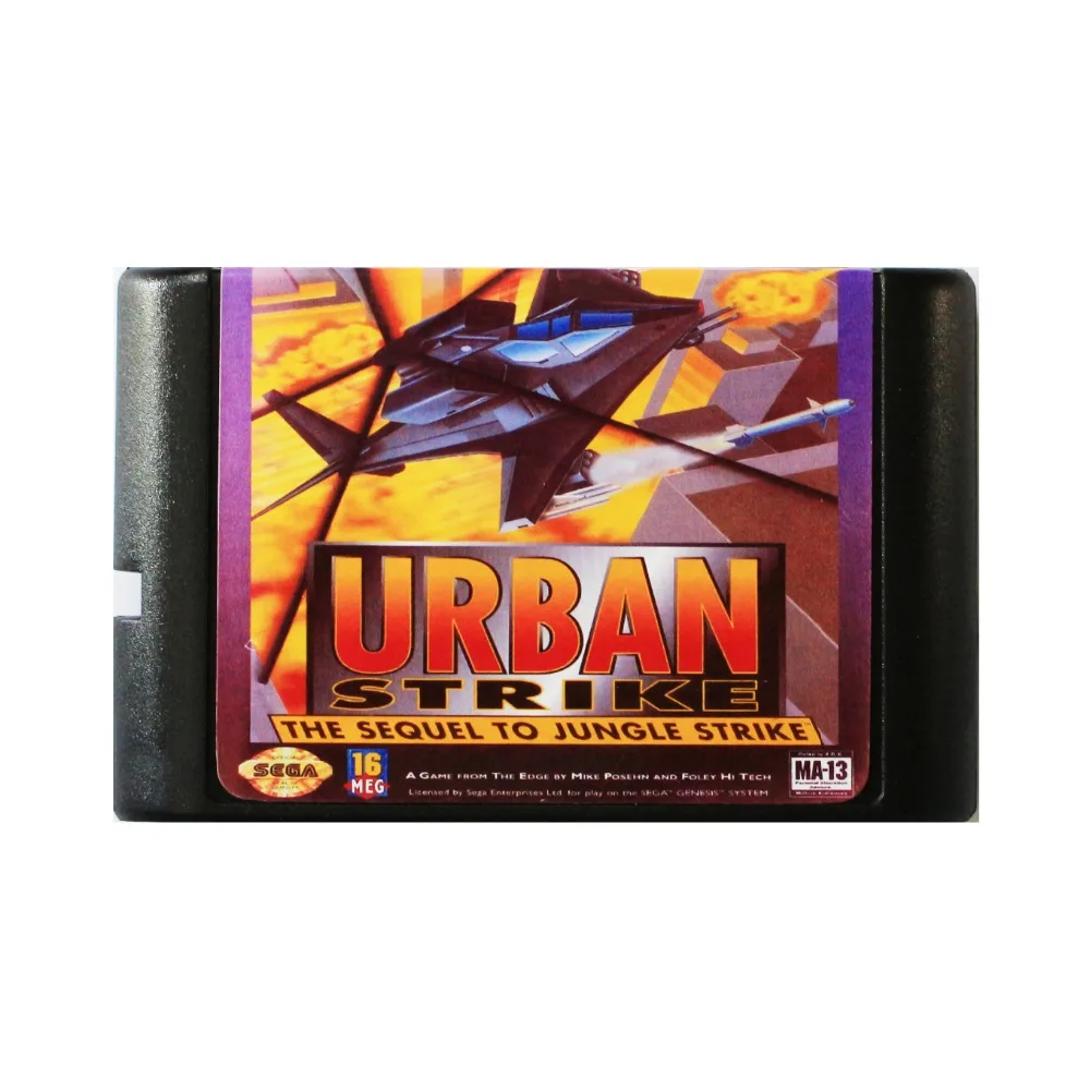 Urban Strike 16 бит MD игровая карта для sega Mega Drive для sega Genesis