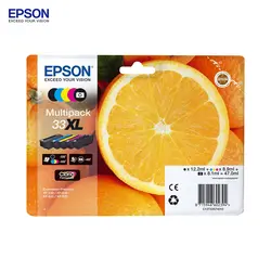 Epson Multipack 5-colours 33XL Claria чернила высокого качества, черный, голубой, пурпурный, фото черный, желтый, Epson,-Expression Premium XP-900