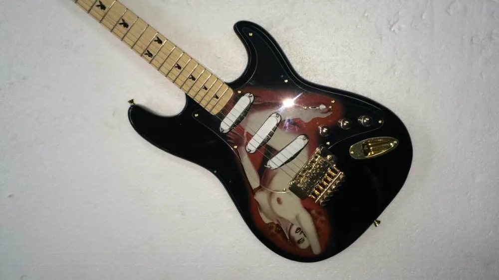 Wholesale New Arrival STR Electric Guitar Nude Woman On Body 150401
