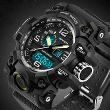 G style SANDA спортивные мужские часы Топ бренд класса люкс Военный шок сопротивление светодиодный цифровые часы мужские часы Relogio Masculino