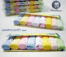 16Pcs/lot HOT Sale America Gerber Baby Face Towel 100%Cotton Baby Towel Nursing Towel Special for Babies Wholesale Free Shipping