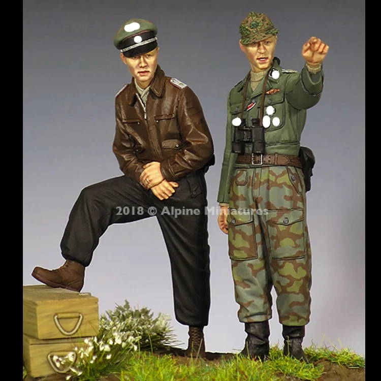 1/35 набор офицеров 44 45 полимерная модель Soldier GK военные темы во время Второй