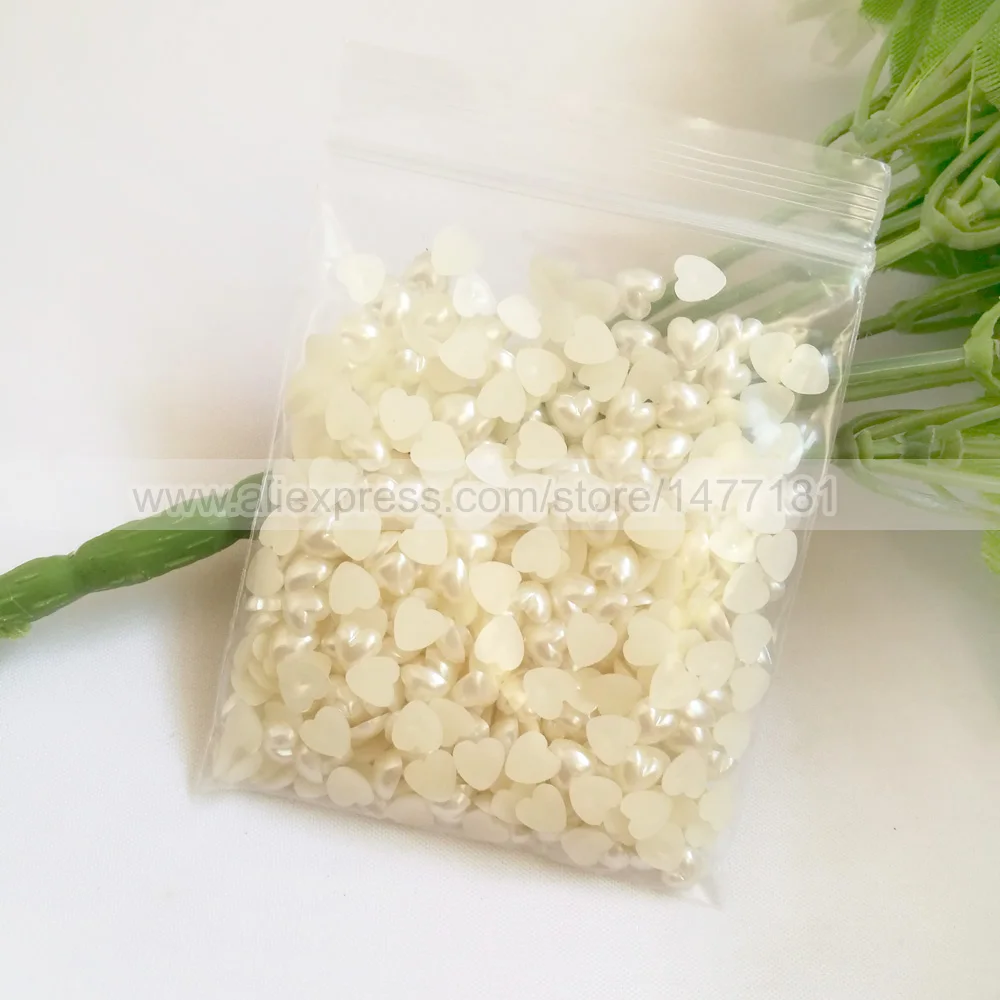 Heart Shaped Pearls 6mm 3