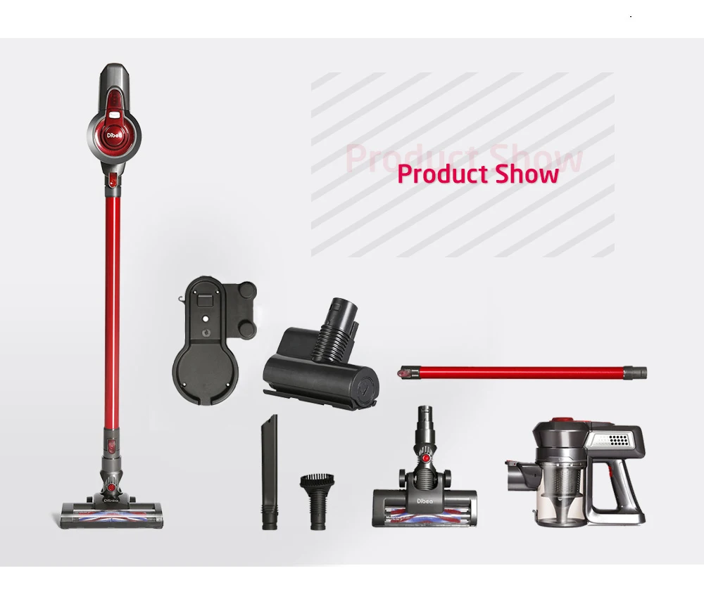Dibea C17/D18 легкий беспроводной ручной пылесос и C17/D18 пылесос с моторизованной щеткой