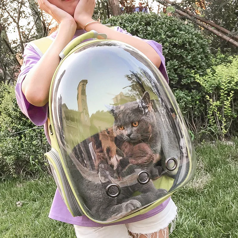 Breathable Pet Dog Cat Carriers Bag Outdoor Travel Transparent Space Pet Backpack Carry Bag Case Puppy Carriers Cat Rabbit Cage13