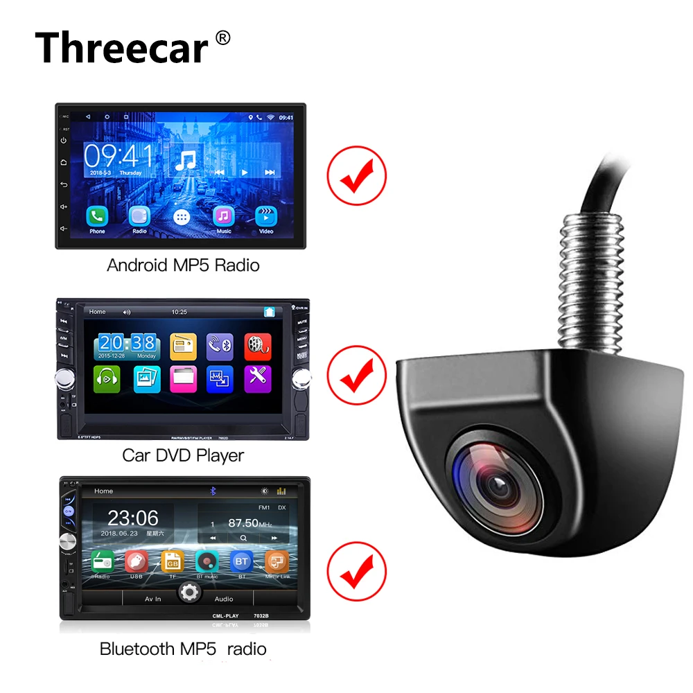 

Car Rear View Camera Metal body Car Front Rearview Camera Car Park Monitor 170 Degree HD Mini Car Parking Reverse Backup Camera