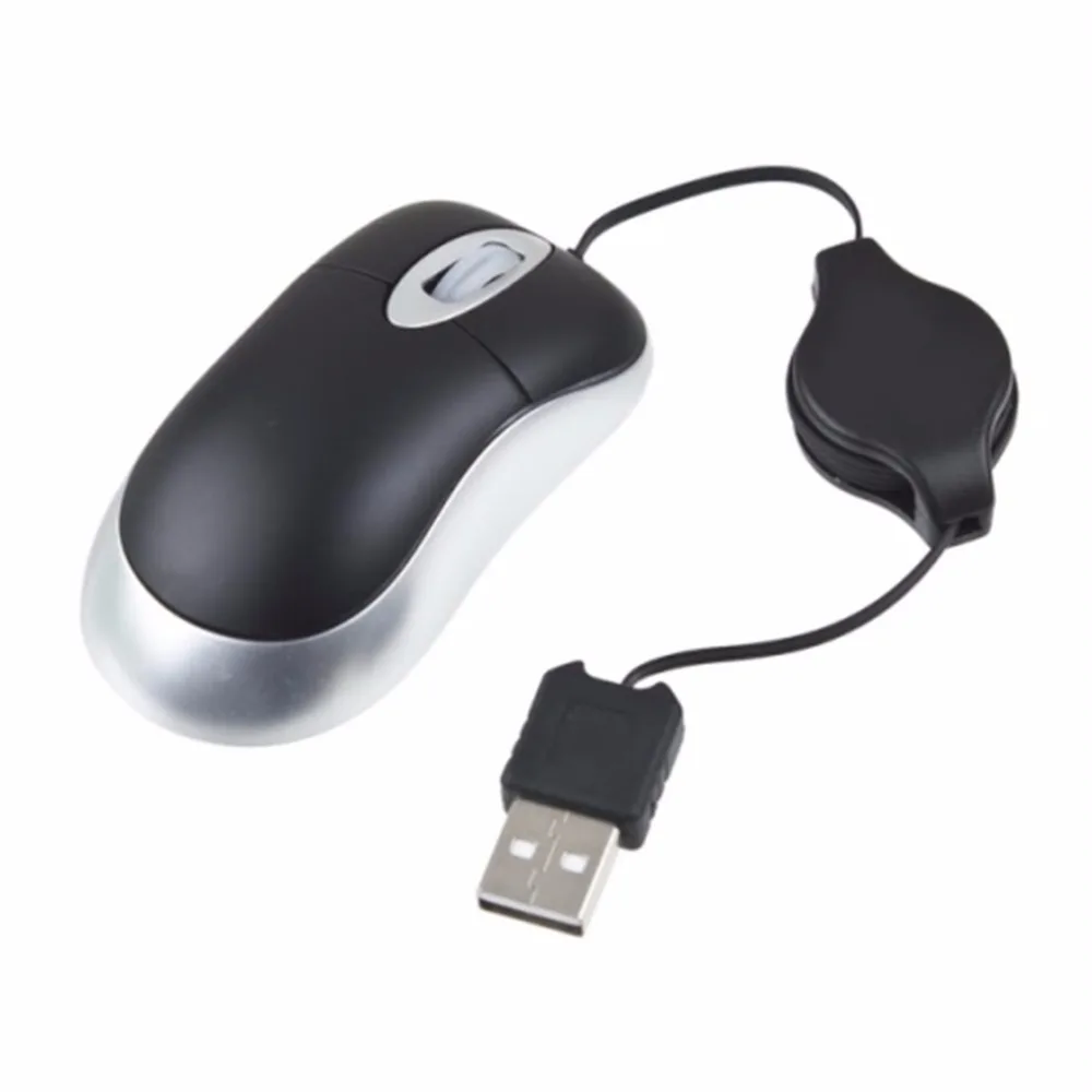 1 шт. USB оптическая прокрутка Выдвижная тонкая мышь для портативных ПК StoreHot новое поступление